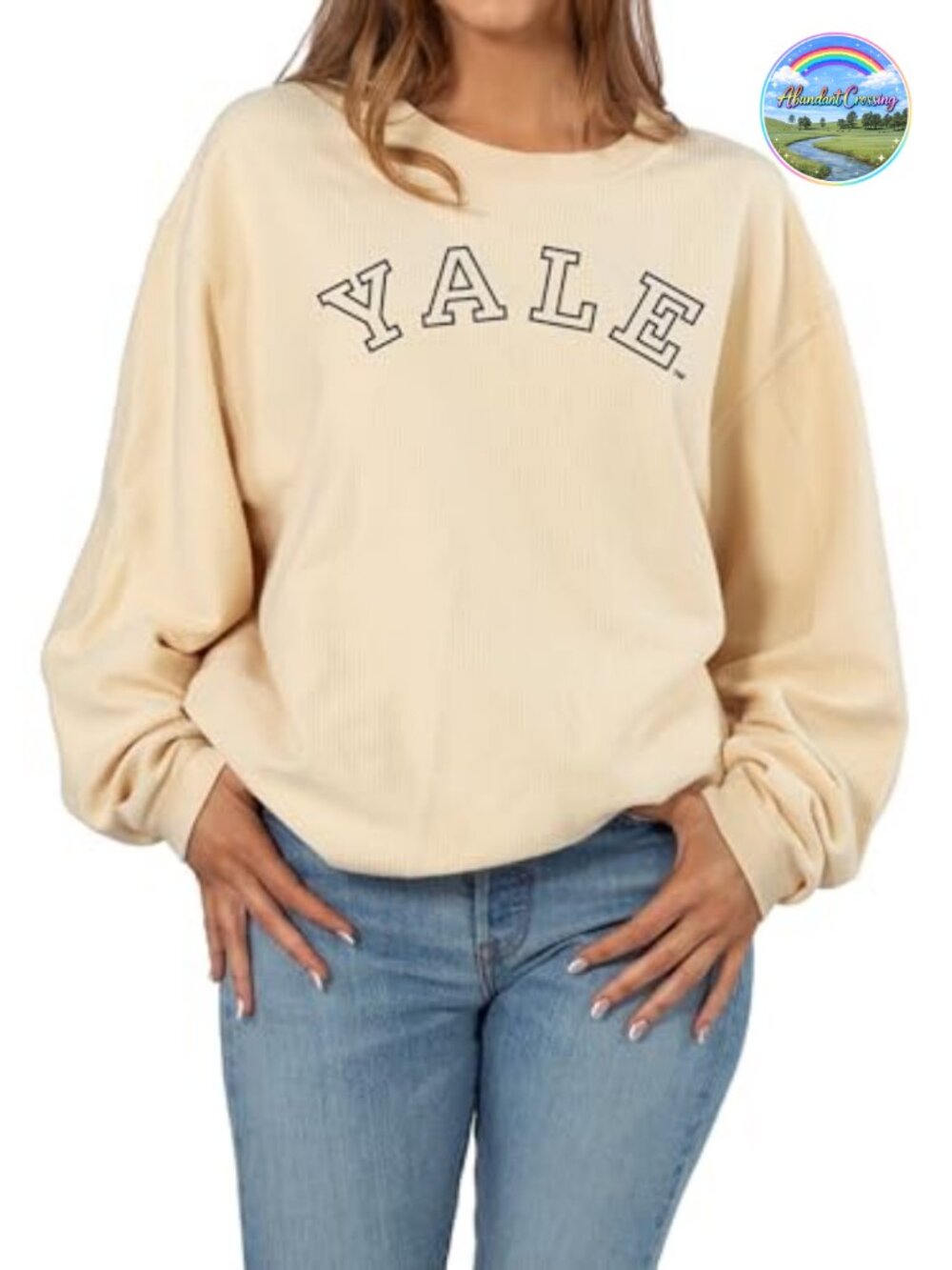 NCAA Oversized Fleece Crewneck Pullover Sweatshirt Cotton